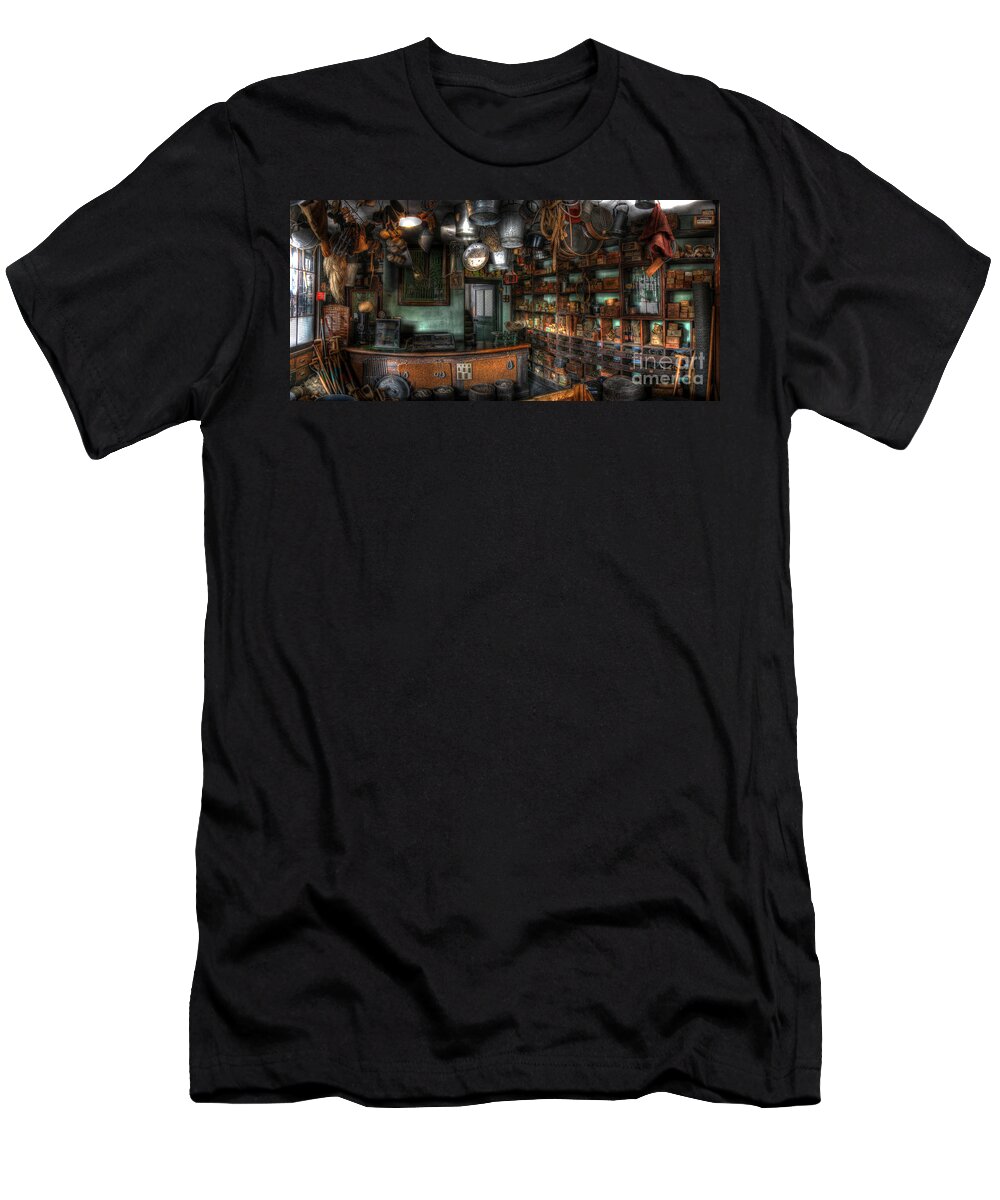 Art T-Shirt featuring the photograph Ironmonger's Shop by Yhun Suarez