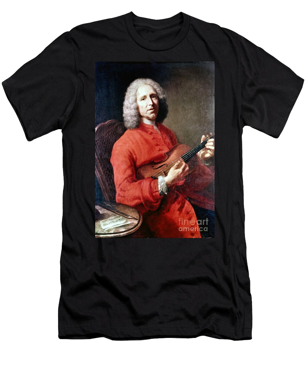 18th Century T-Shirt featuring the photograph Jean Philippe Rameau by Jean Baptiste Simeon Chardin