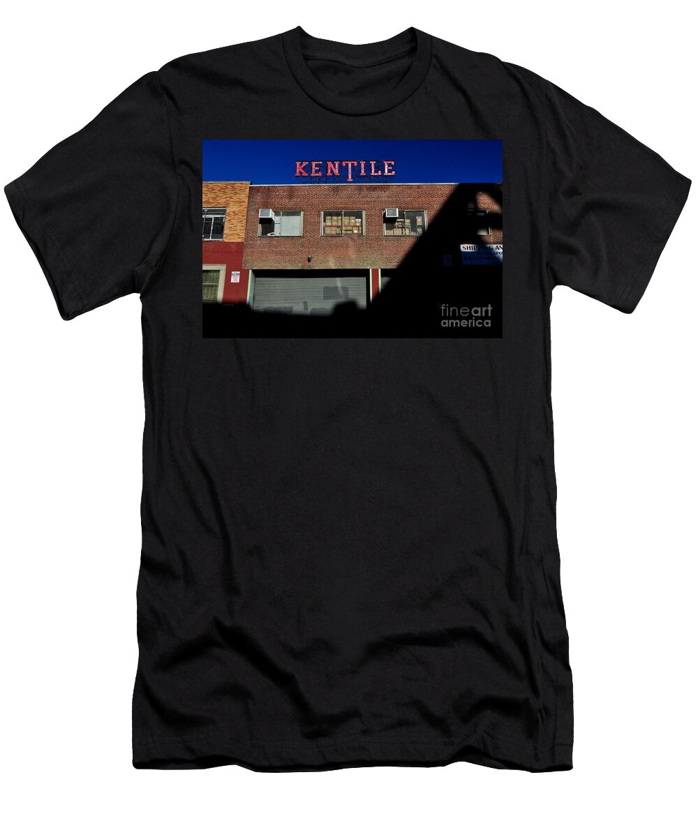 Bklyn T-Shirt featuring the photograph Kentile Factory by Mark Gilman