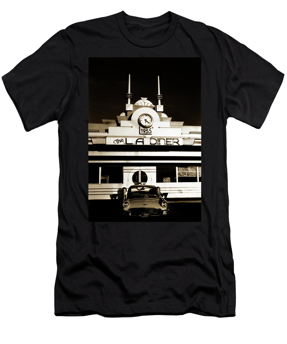 Diner T-Shirt featuring the photograph LA Diner by Marilyn Hunt