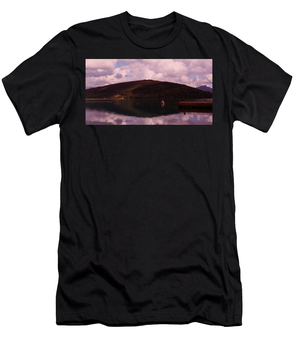 Loch Fyne T-Shirt featuring the photograph Loch Fyne Twilight by Lynn Bolt