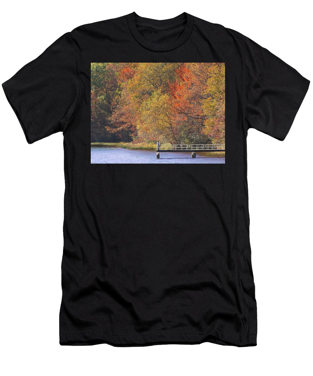 Locust Lake T-Shirt featuring the photograph Locust Lake State Park 2968 by David Dehner