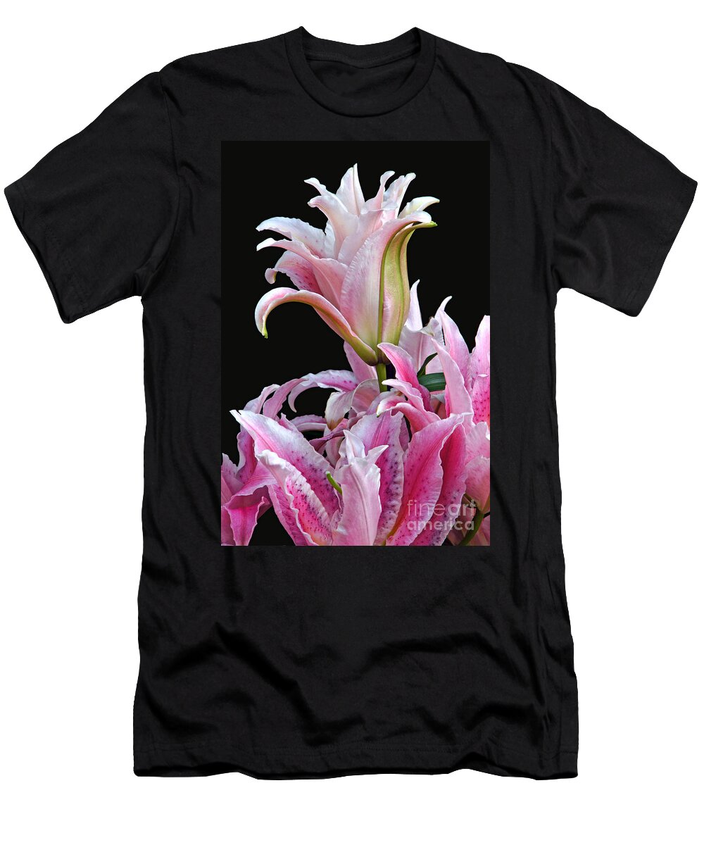 Lilium T-Shirt featuring the photograph Luscious Lilies by Byron Varvarigos