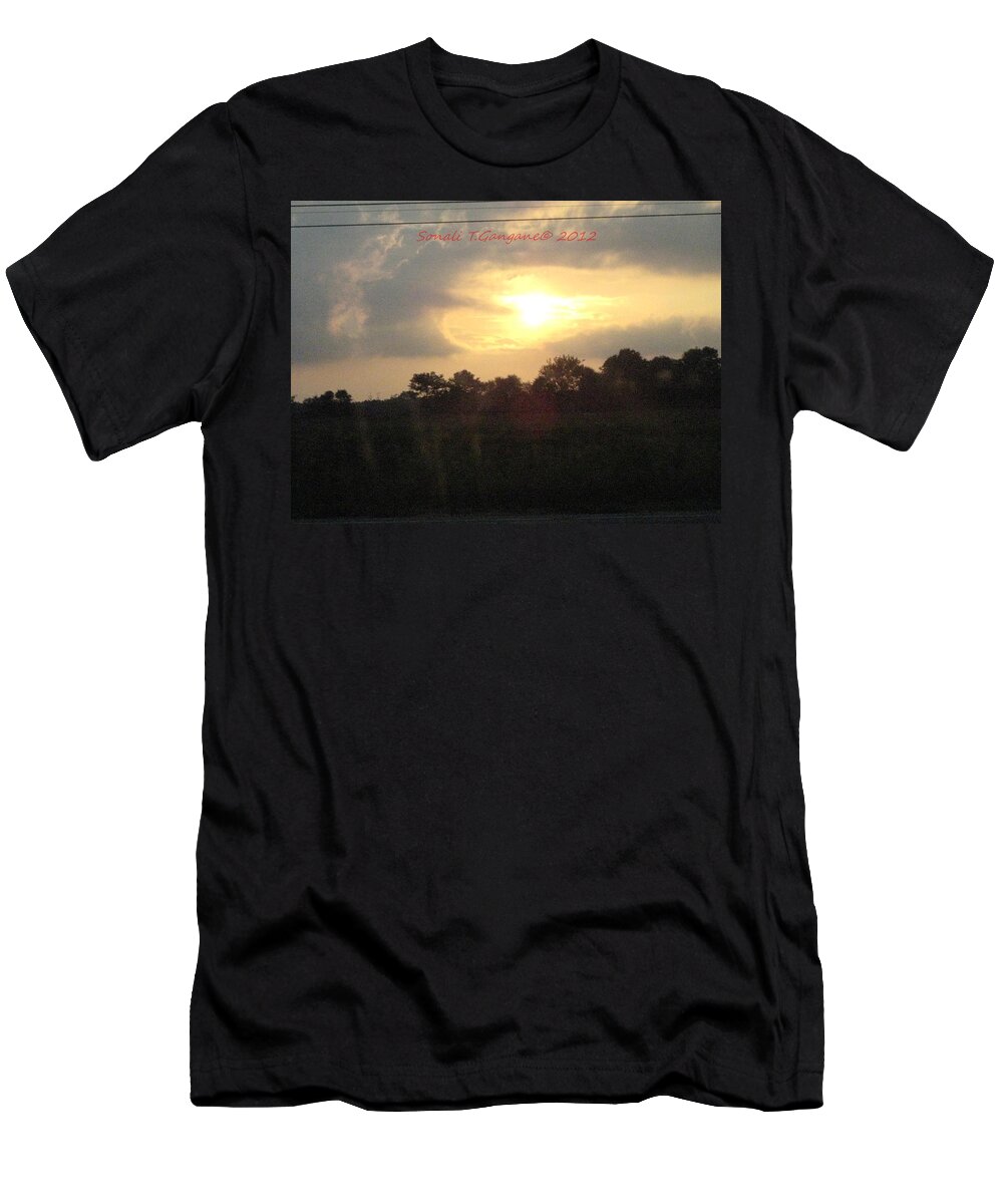 Liquid Sunset T-Shirt featuring the photograph Melting Heart by Sonali Gangane