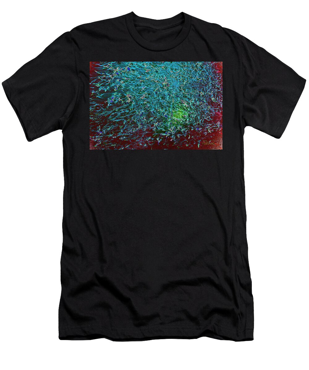 Minnow T-Shirt featuring the photograph Minnow Splash Mob by S Paul Sahm