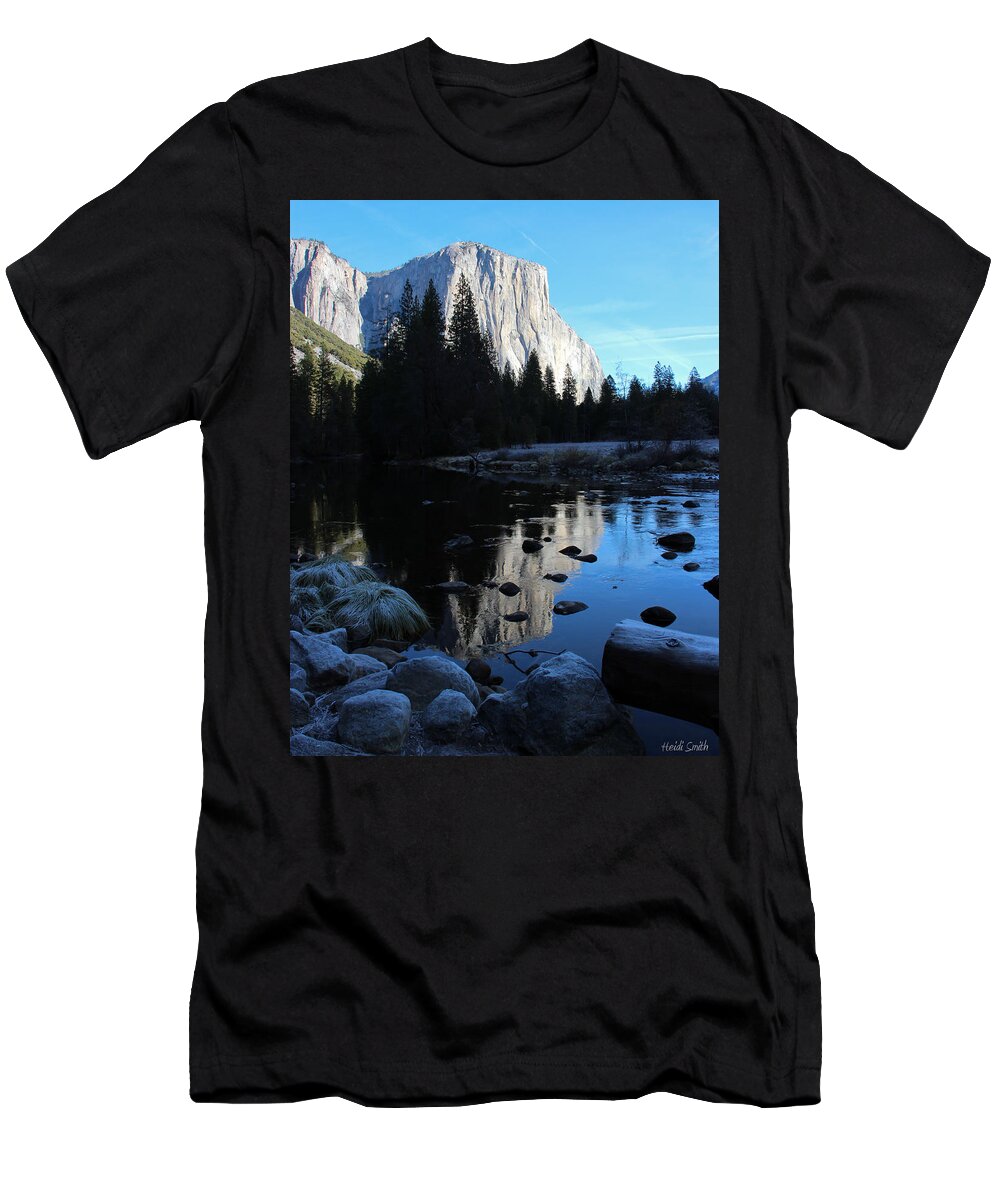 Yosemite T-Shirt featuring the photograph Morning Sunlight On El Cap by Heidi Smith