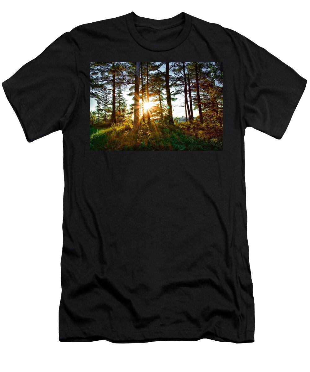 Sunset T-Shirt featuring the photograph Mt McKay Sunset by Jakub Sisak