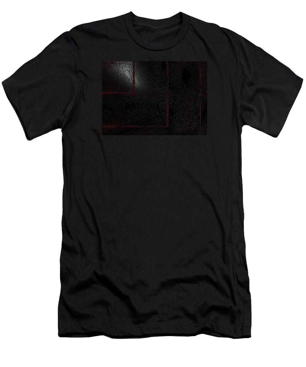 Black T-Shirt featuring the digital art Muddy by Jeff Iverson
