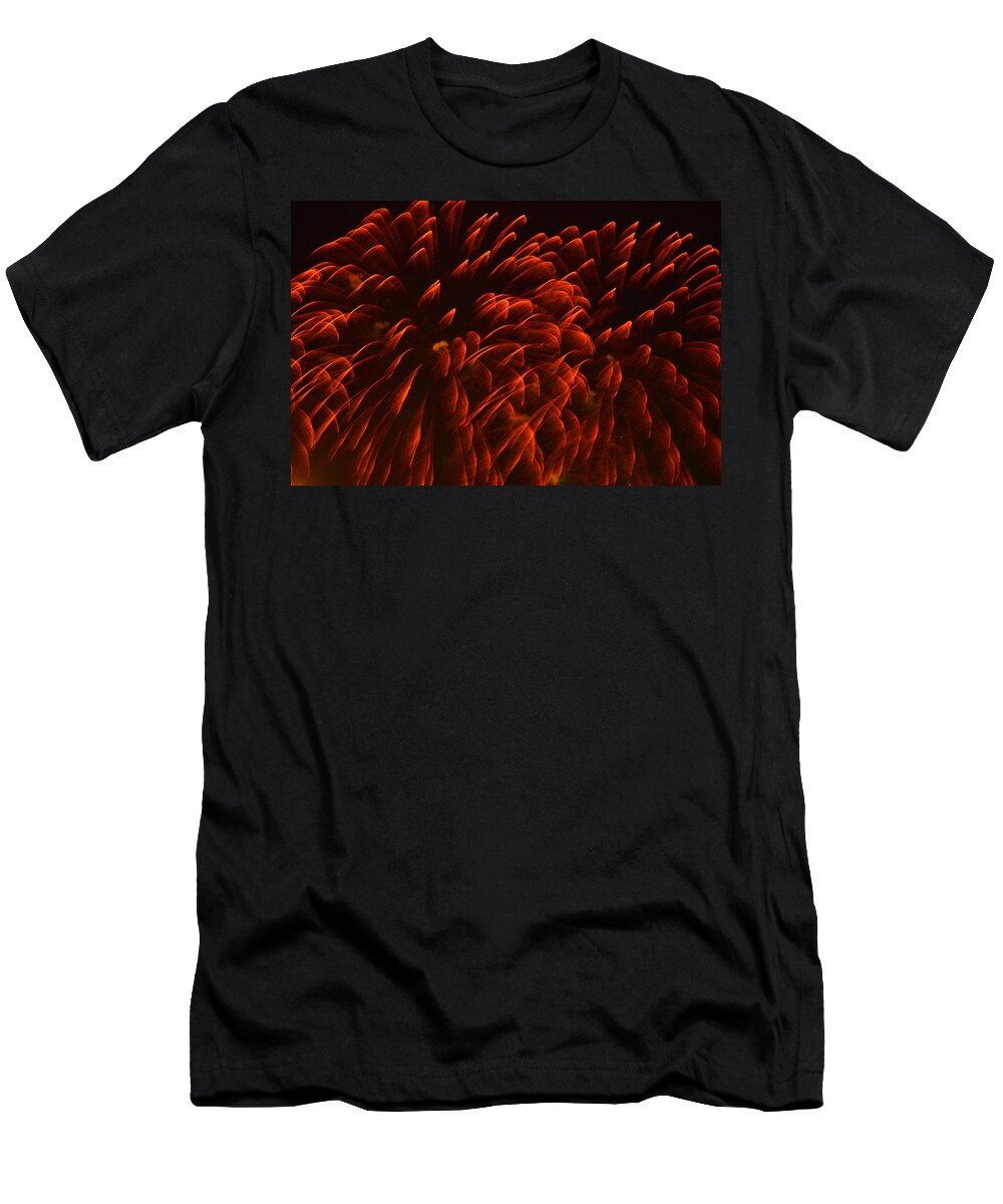 Fireworks T-Shirt featuring the photograph Mums Absract by Sandi OReilly