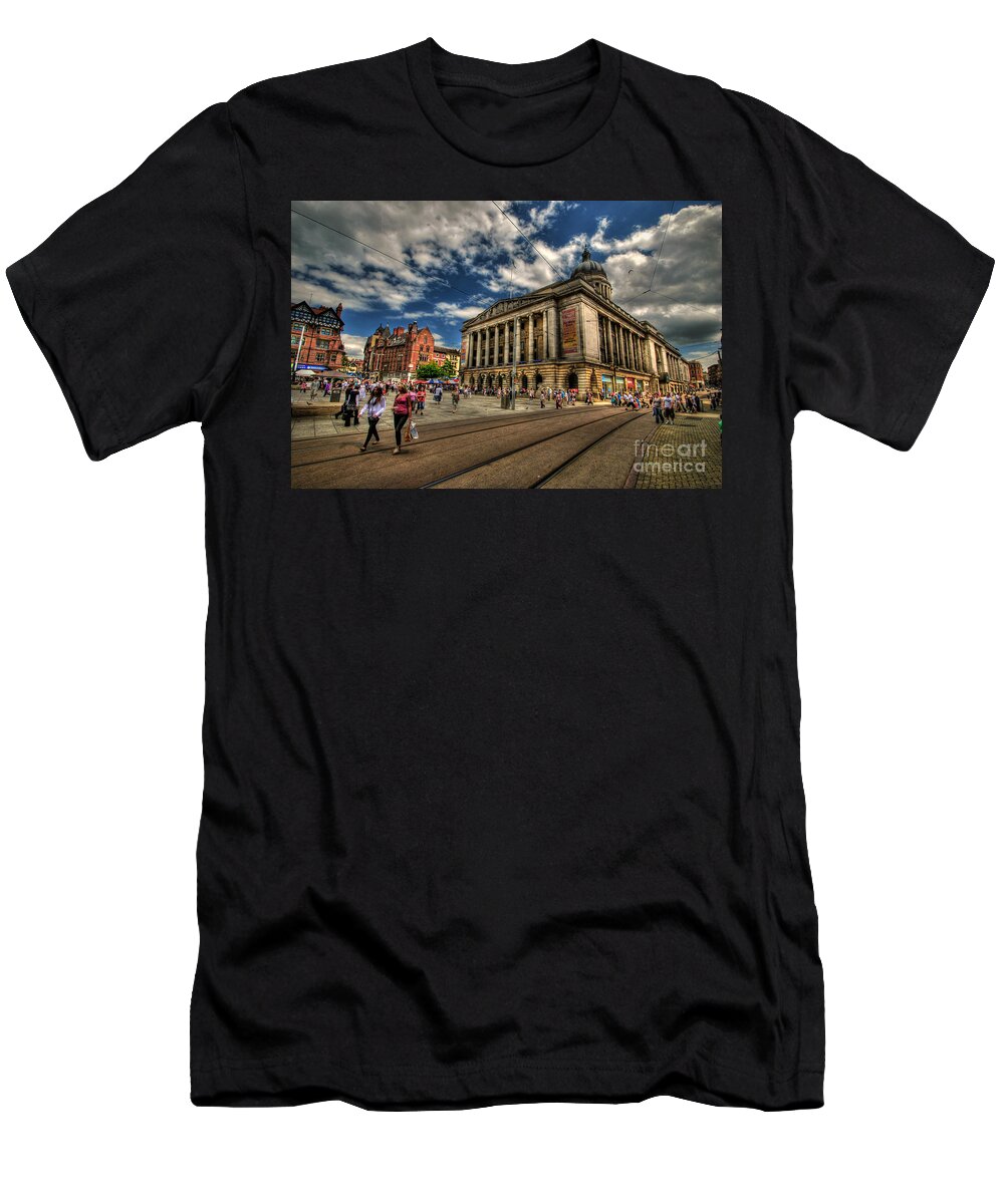 Yhun Suarez T-Shirt featuring the photograph Nottingham Town Hall by Yhun Suarez