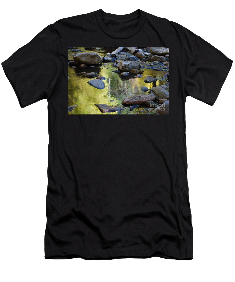 Reflection T-Shirt featuring the photograph Oak Creek Reflection by Tam Ryan