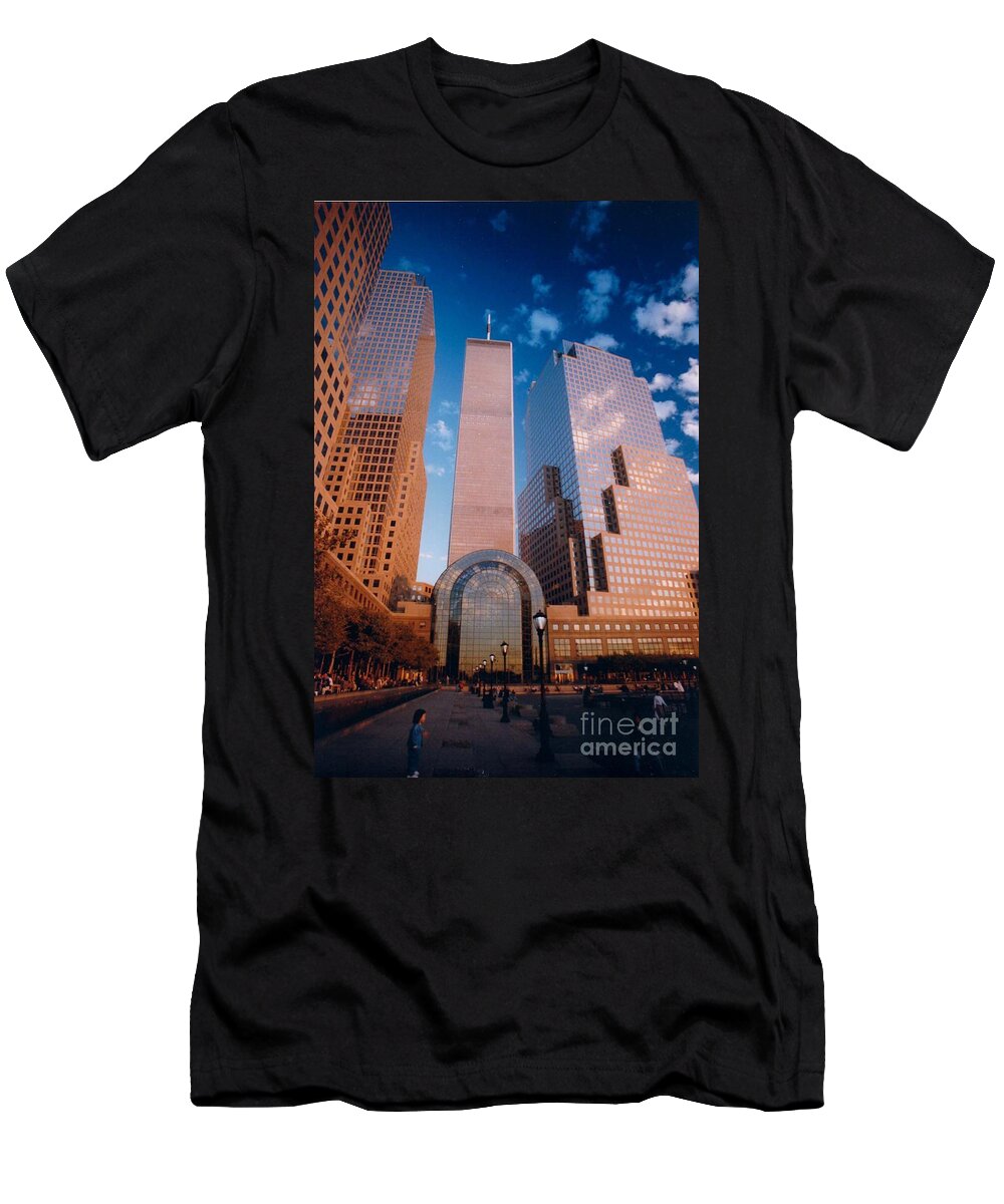 Wtc T-Shirt featuring the photograph October 1998 by Mark Gilman