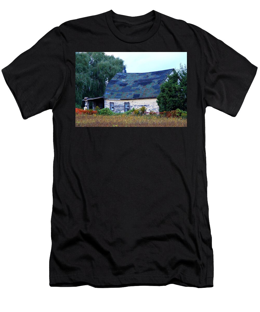 Barn T-Shirt featuring the photograph Old Barn by Davandra Cribbie