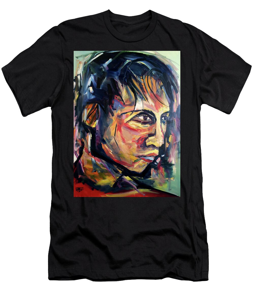 Face T-Shirt featuring the painting Original Not For Sale by John Gholson
