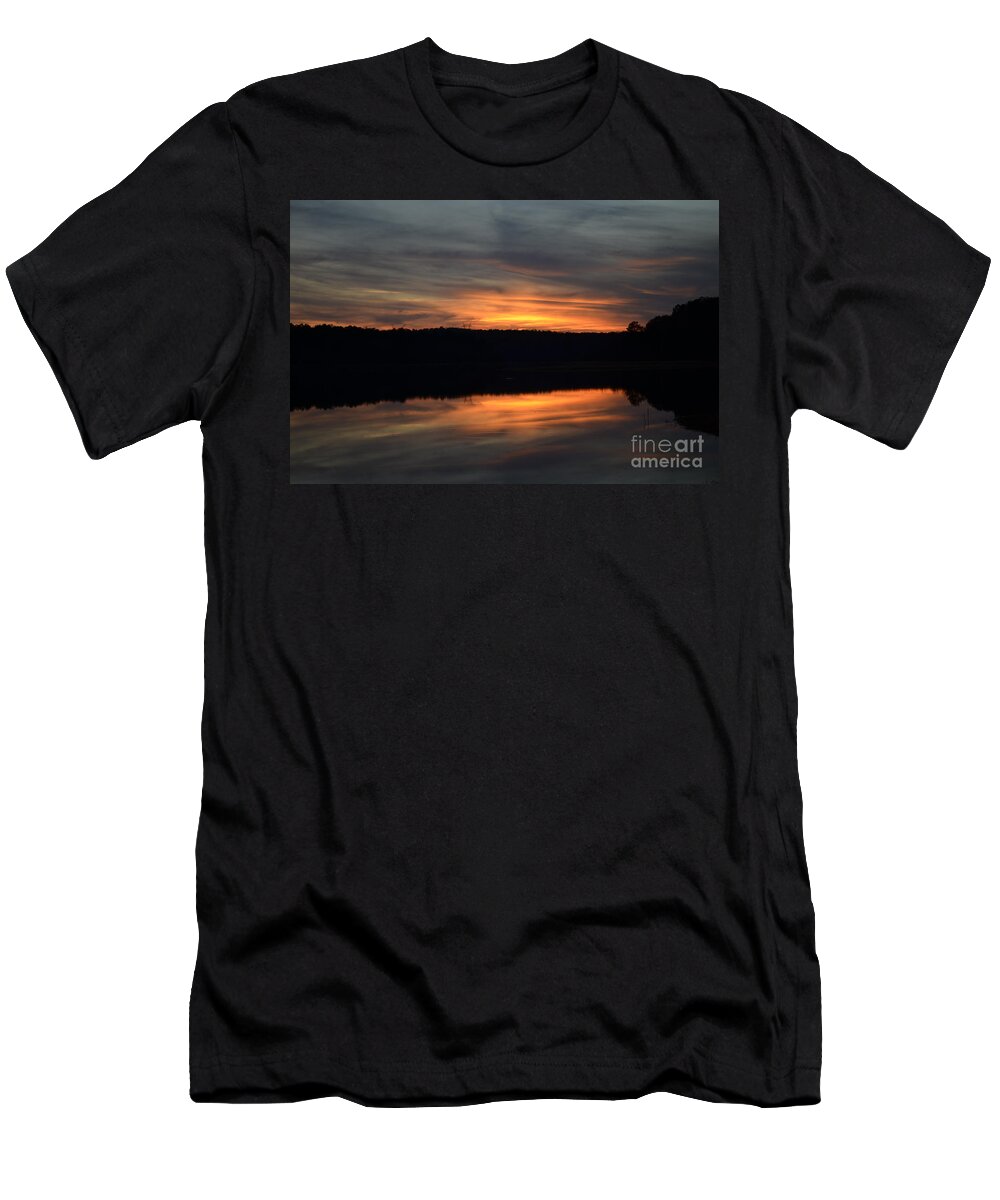 Sunset T-Shirt featuring the photograph Painted Picture Perfect by Donna Brown