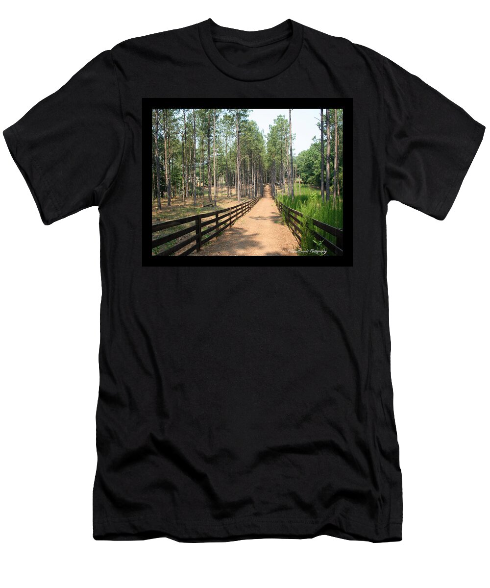 Path T-Shirt featuring the photograph 'Path to Serenbe' by PJQandFriends Photography