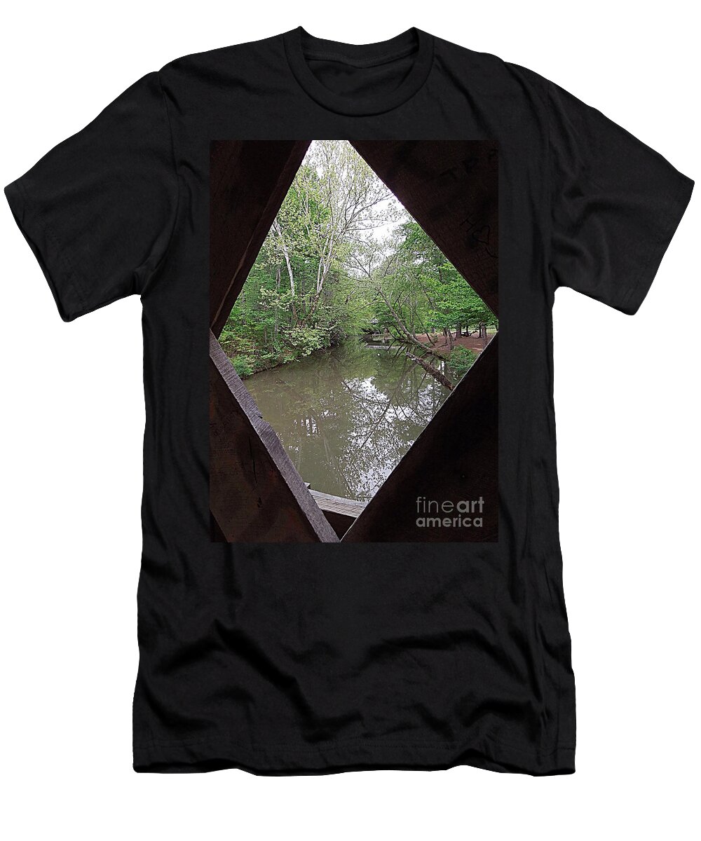 Lake T-Shirt featuring the photograph Peering Out by Renee Trenholm