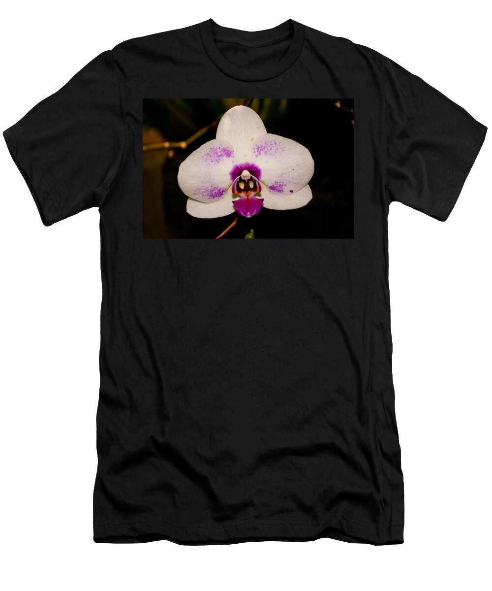 Phalaenopsis White Orchid T-Shirt featuring the photograph Phalaenopsis White Orchid by Tikvah's Hope