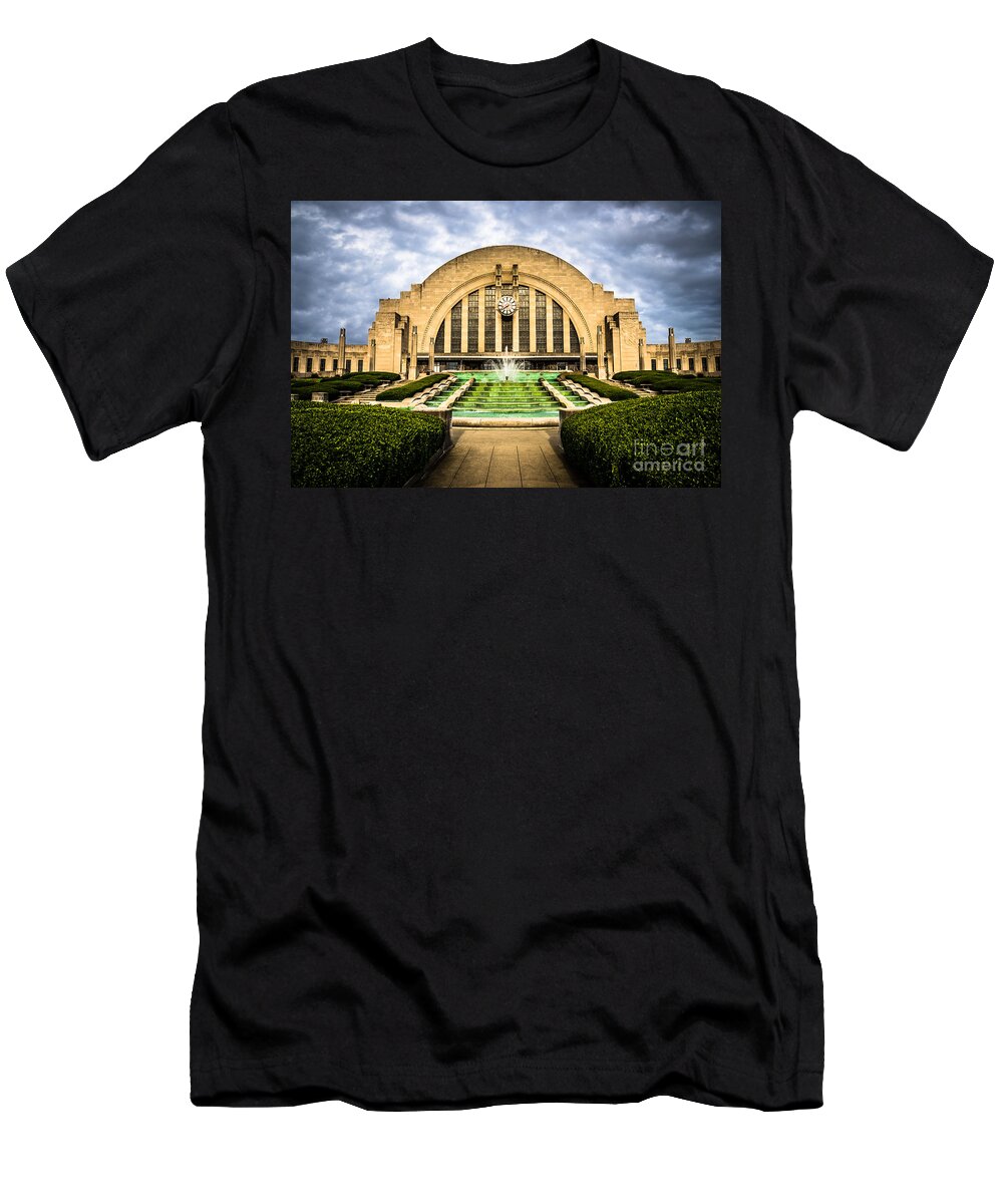 America T-Shirt featuring the photograph Photo of Cincinnati Museum Center by Paul Velgos