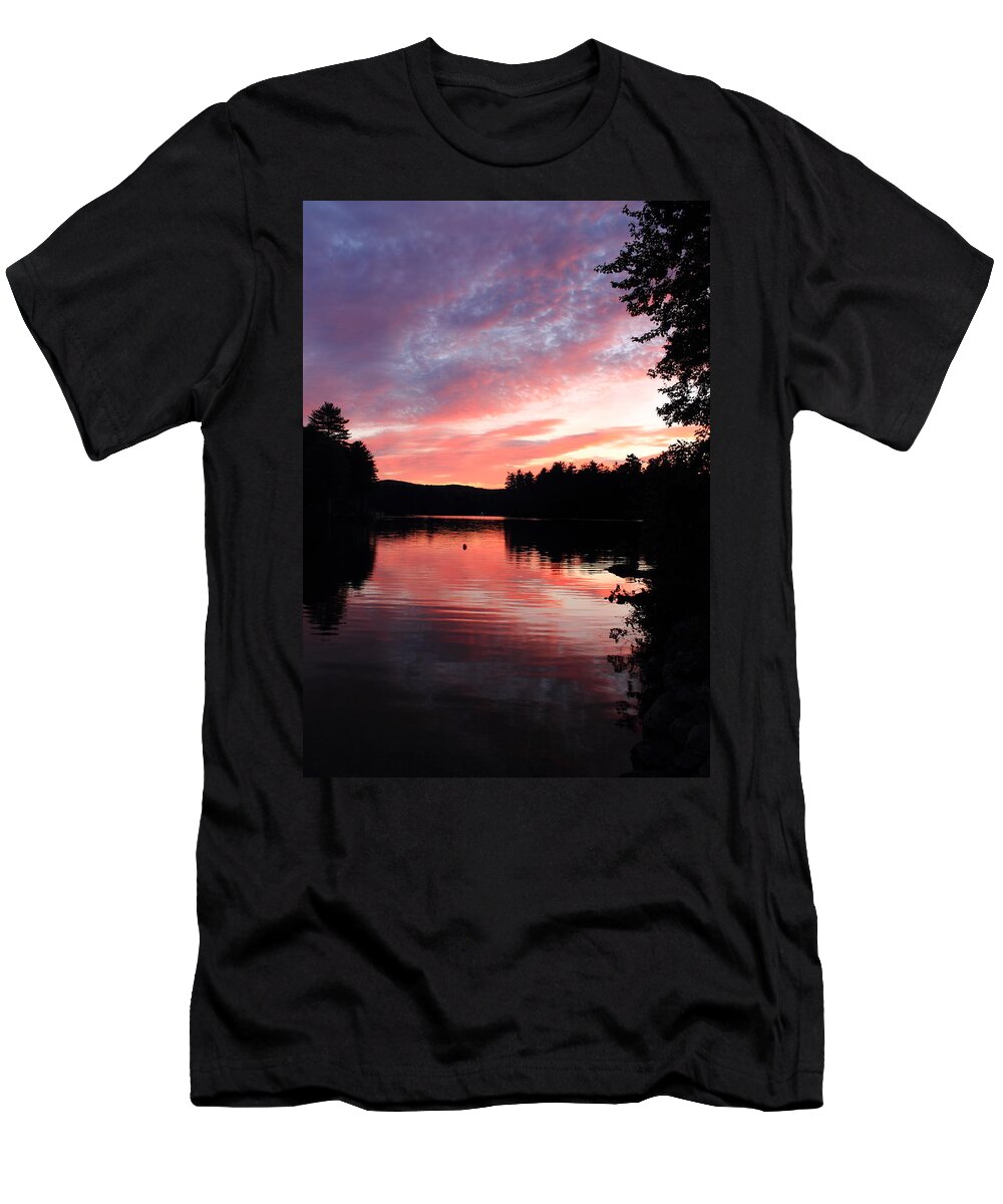 Lake Waukewan T-Shirt featuring the photograph Portrait of Lake Waukewan by Jeff Heimlich