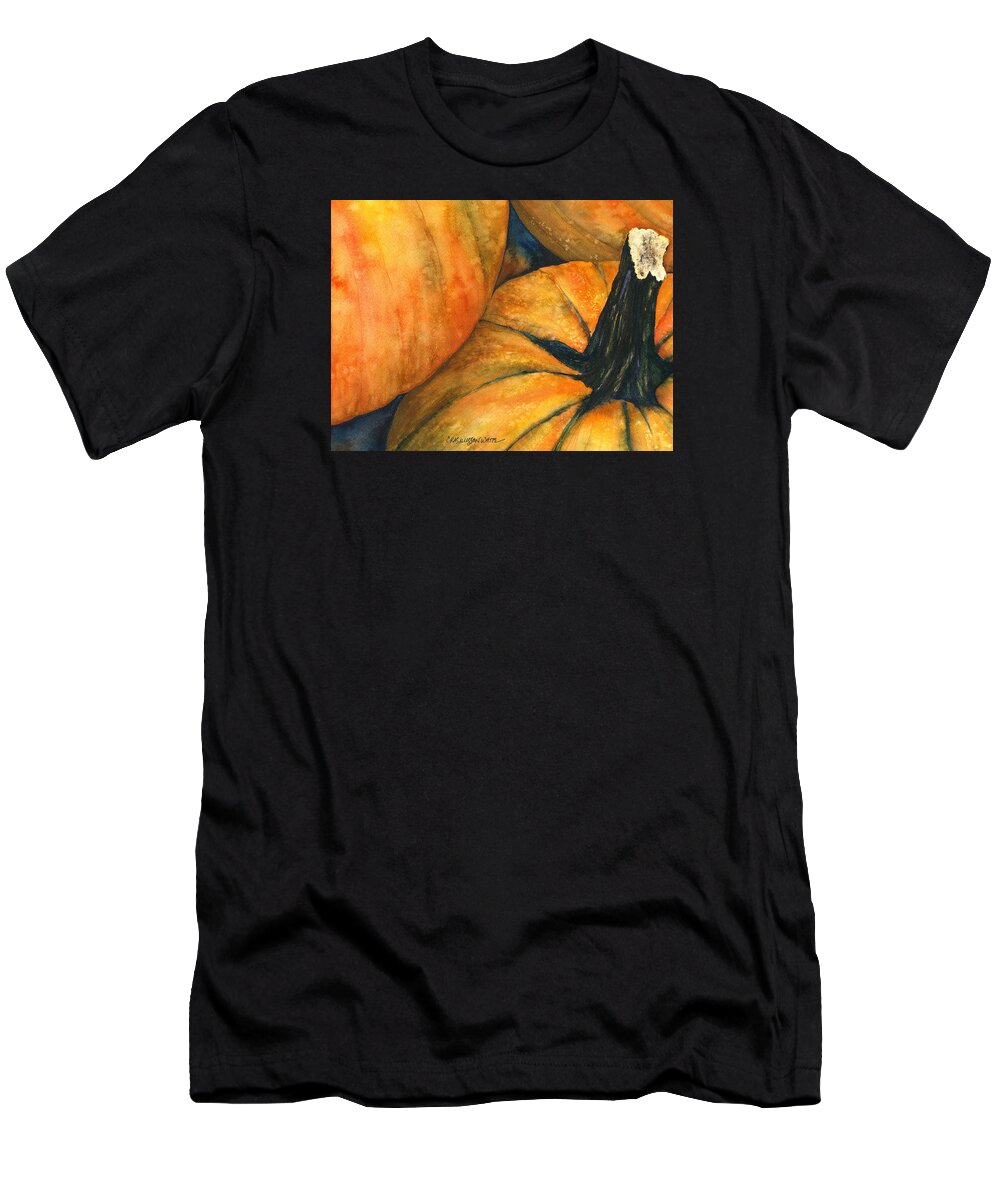 Punkin T-Shirt featuring the painting Punkin by Casey Rasmussen White