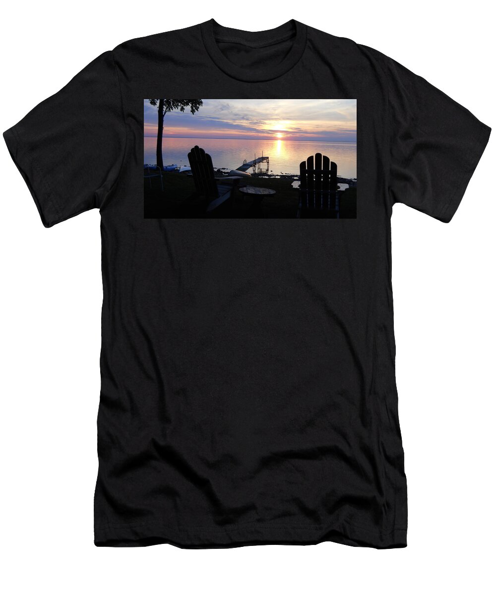 Great Lakes T-Shirt featuring the photograph Resting Companions by Carrie Godwin