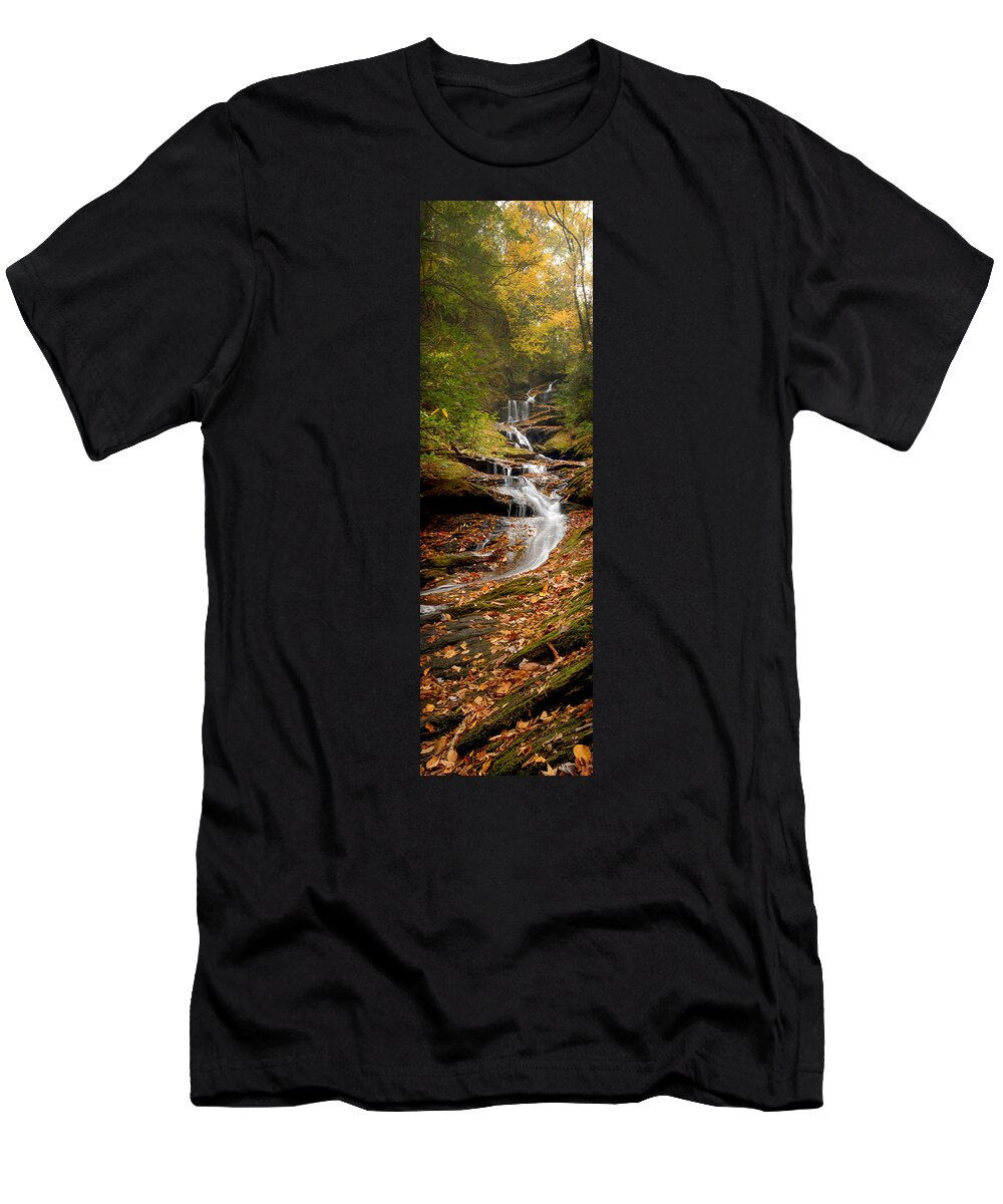Autumn T-Shirt featuring the photograph Roaring Fork Falls by Joye Ardyn Durham