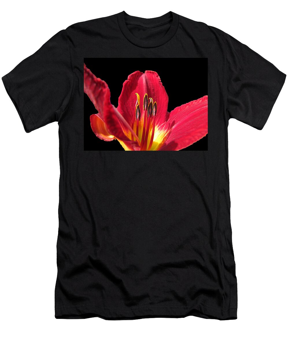 Nature T-Shirt featuring the photograph Royal Red by Debbie Portwood