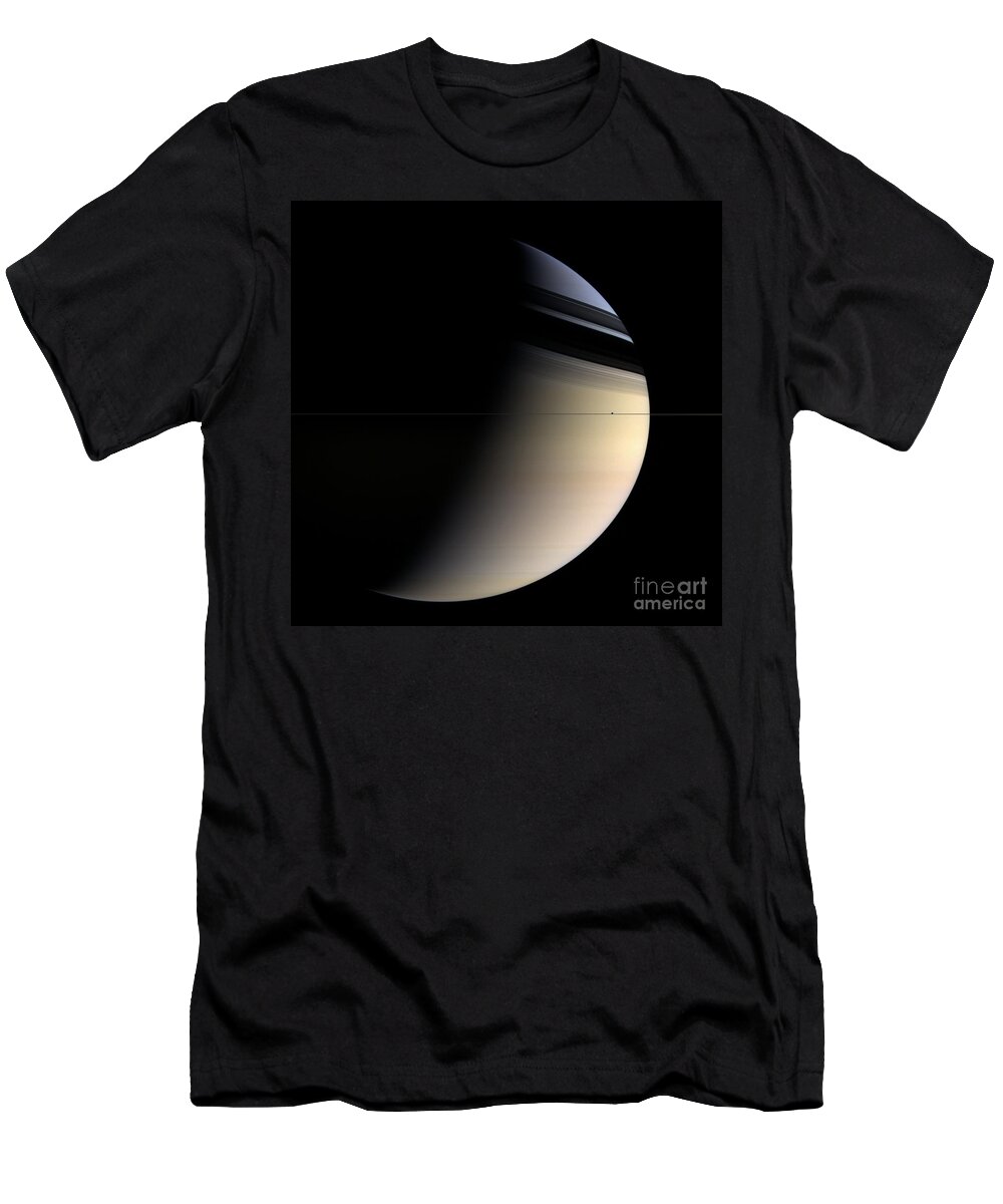 Saturn T-Shirt featuring the photograph Saturn by NASA/Science Source