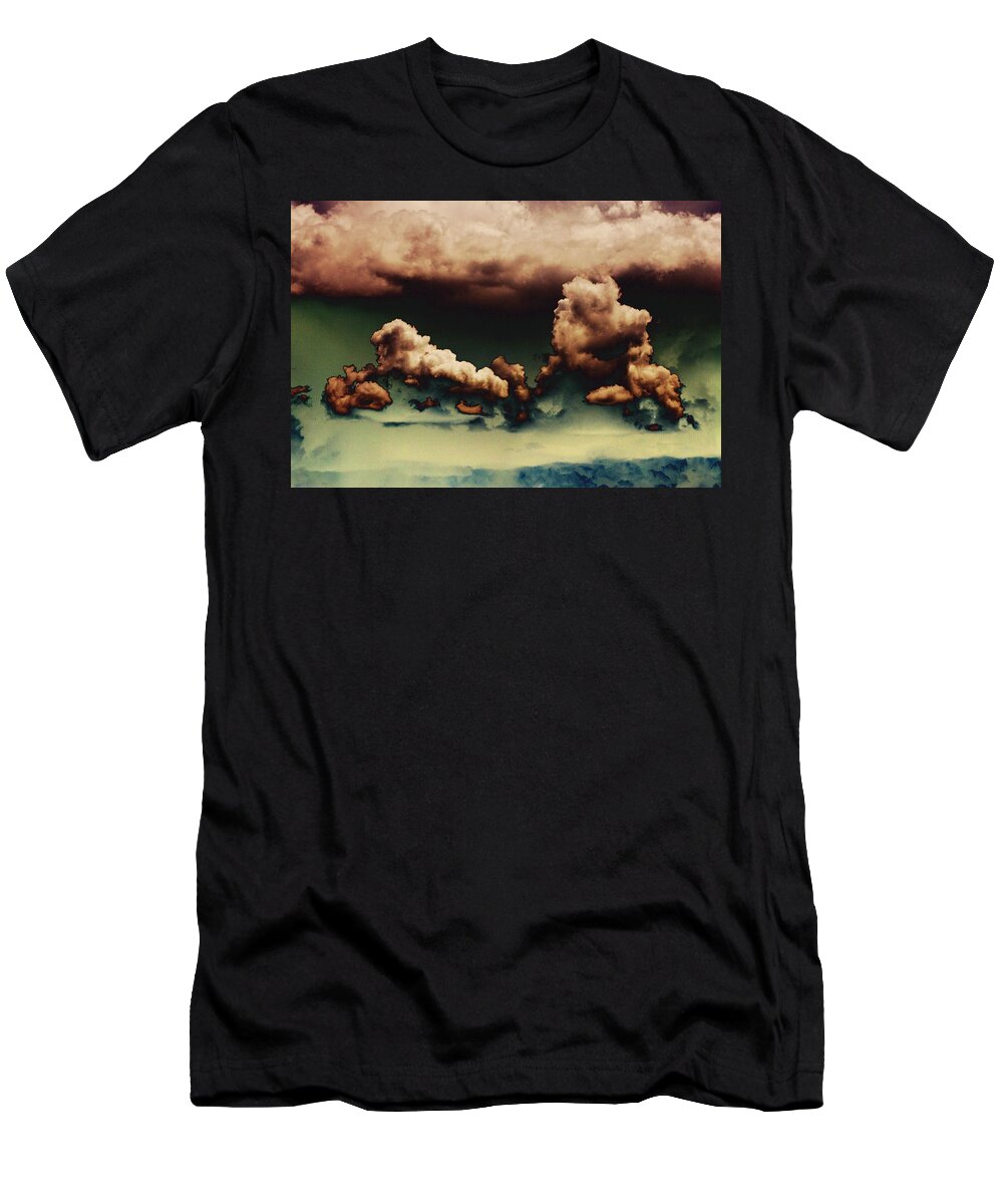 Clouds T-Shirt featuring the photograph Sea Of Green by One Rude Dawg Orcutt