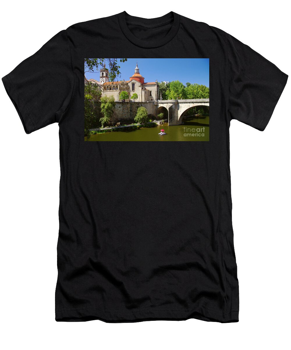 Amarante T-Shirt featuring the photograph St Goncalo Cathedral by Carlos Caetano
