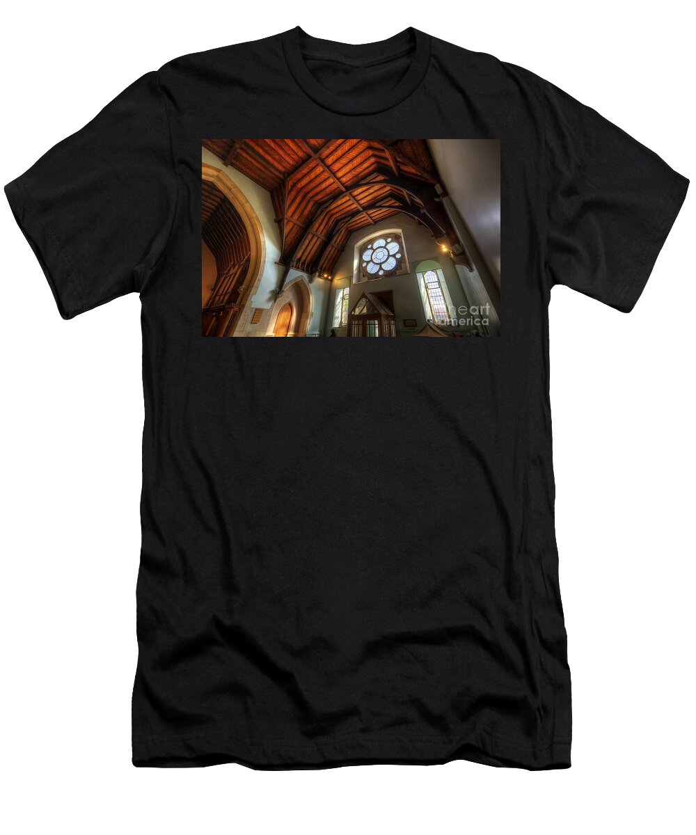 Yhun Suarez T-Shirt featuring the photograph St John's Church - Filey by Yhun Suarez
