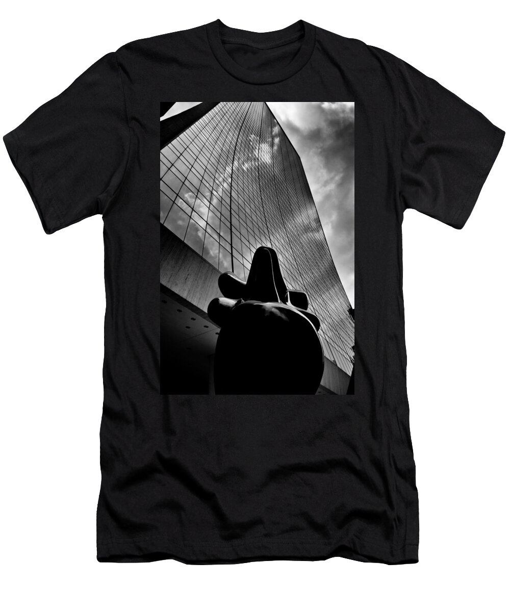 Central Park T-Shirt featuring the photograph The Bull Never Sleeps by Louis Dallara