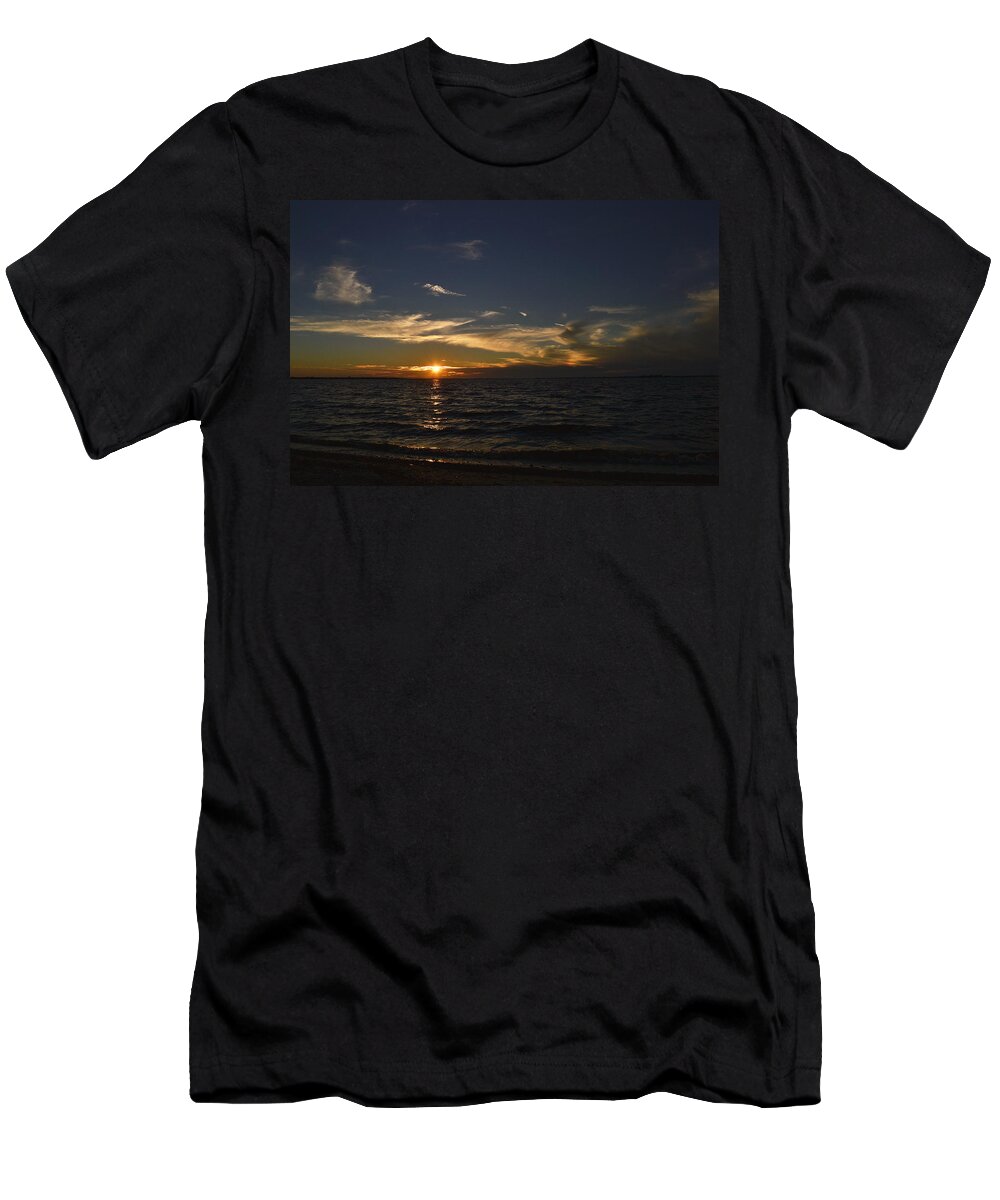 Sunset T-Shirt featuring the photograph The Distance Between by Melanie Moraga