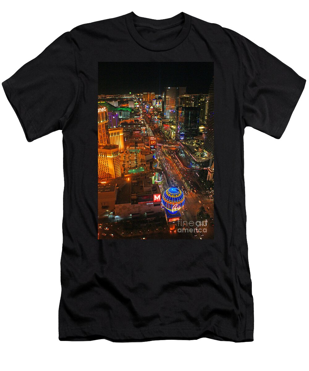Las Vegas T-Shirt featuring the photograph The Paris Balloon by Randy Harris