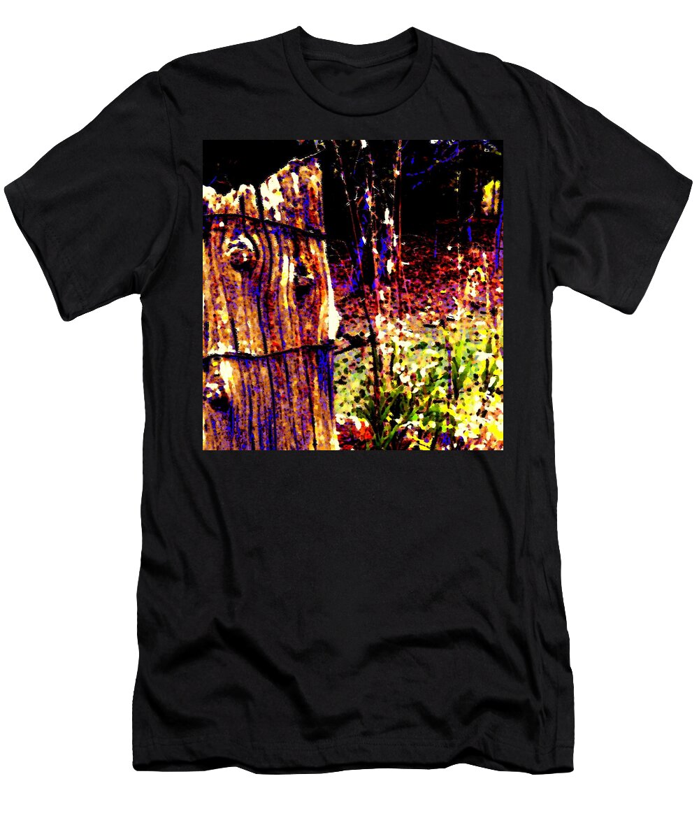 Fencepost T-Shirt featuring the photograph The Post by Renate Wesley