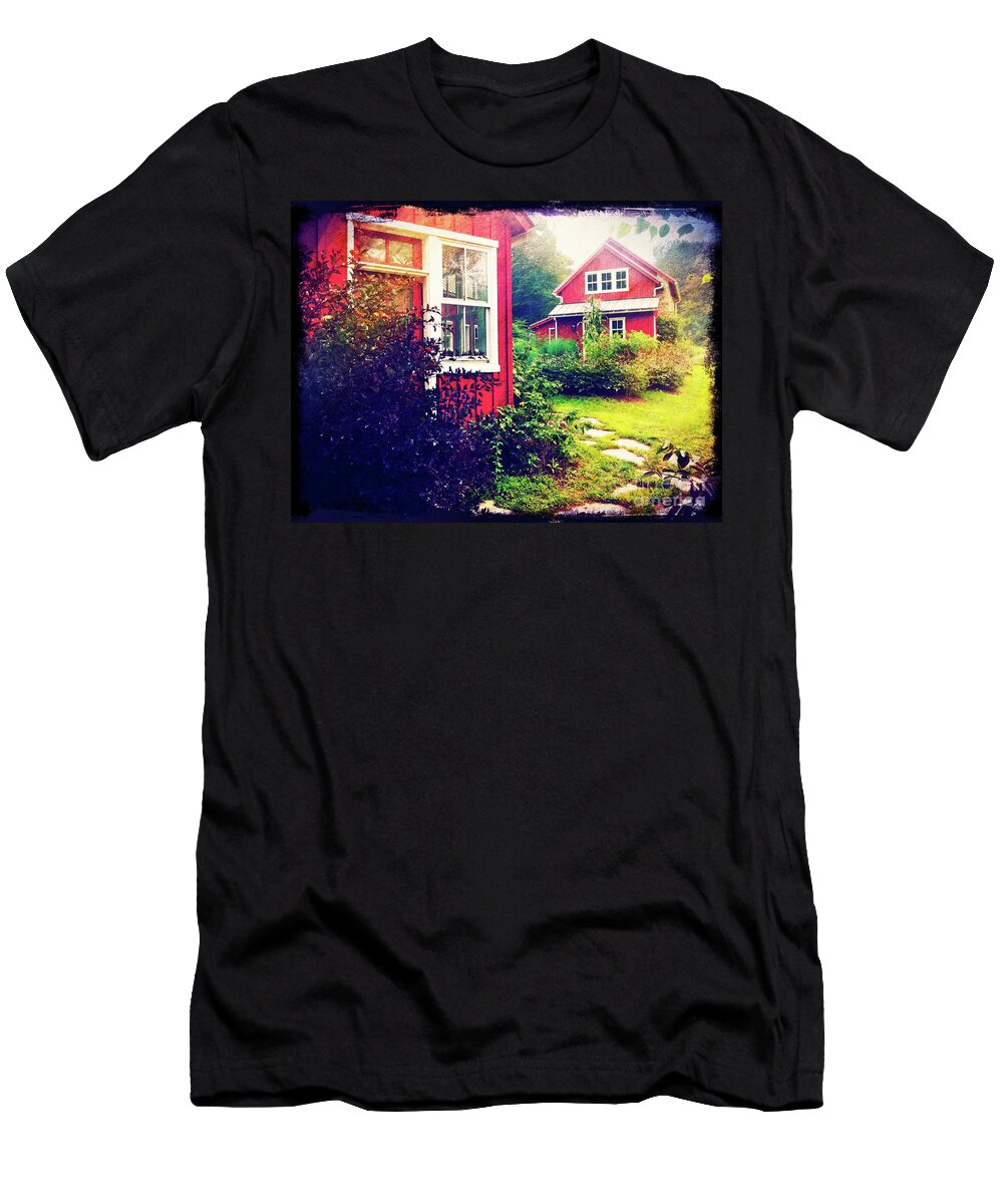 Landscape T-Shirt featuring the photograph The Potting Shed by Kevyn Bashore