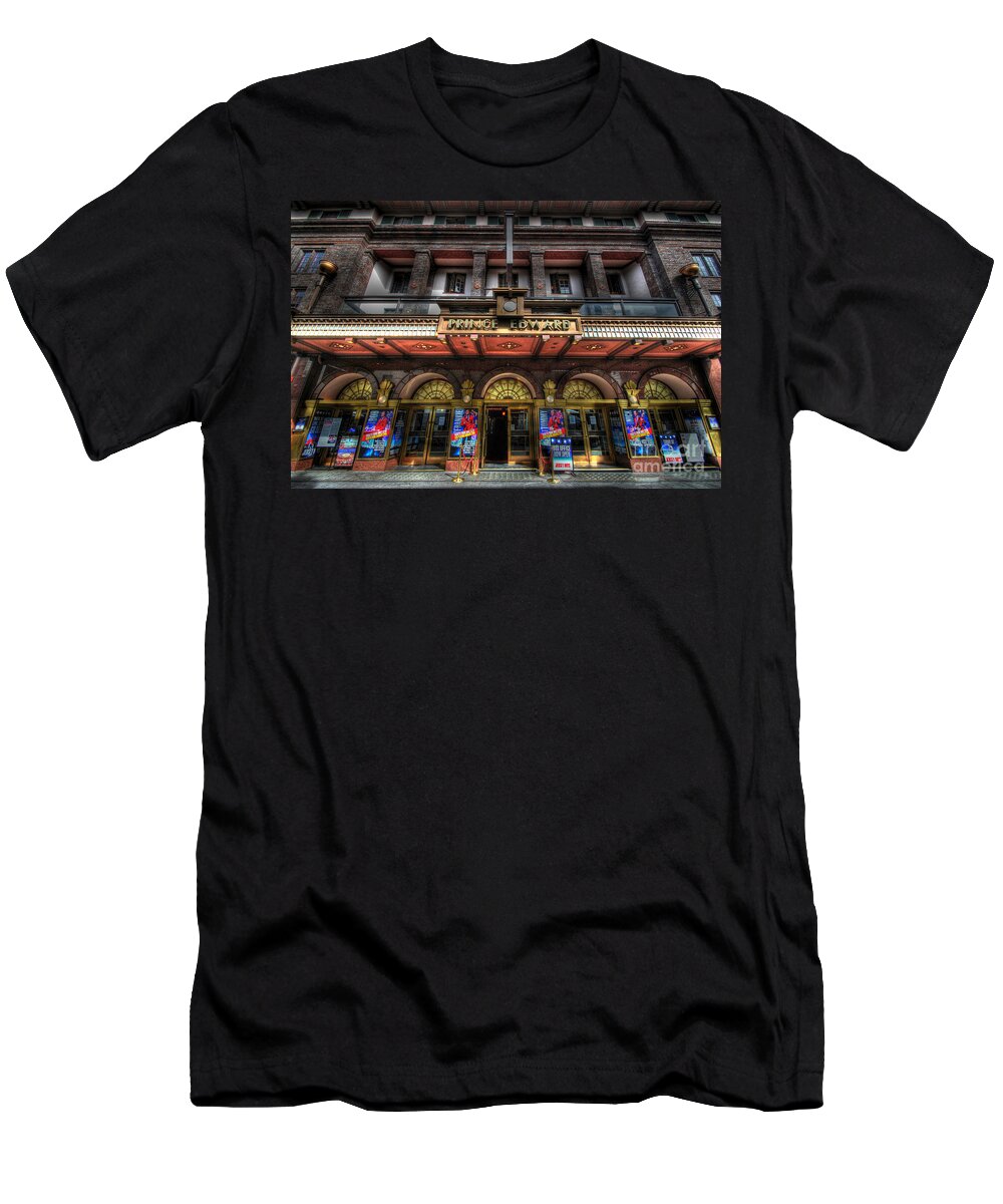 Yhun Suarez T-Shirt featuring the photograph The Prince Edward Theatre by Yhun Suarez