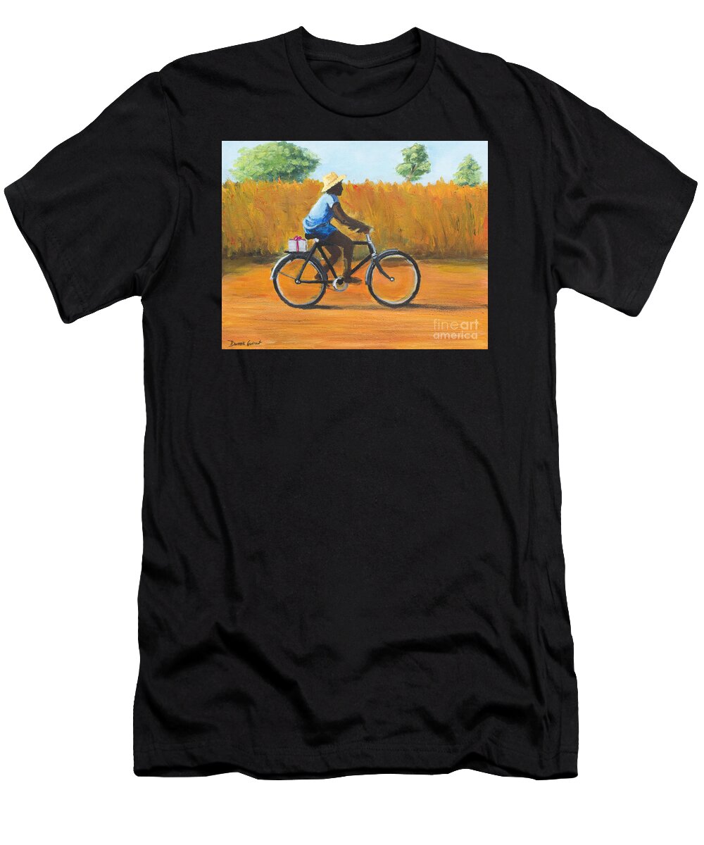 Dwayne Glapion T-Shirt featuring the painting The Promise by Dwayne Glapion