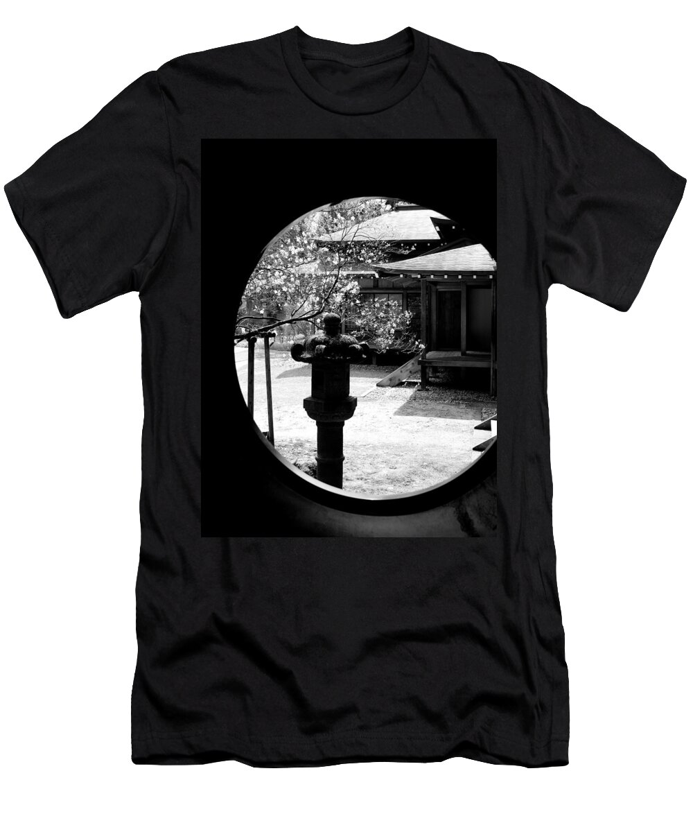 Window T-Shirt featuring the photograph Through the Window of Time by Sebastian Musial