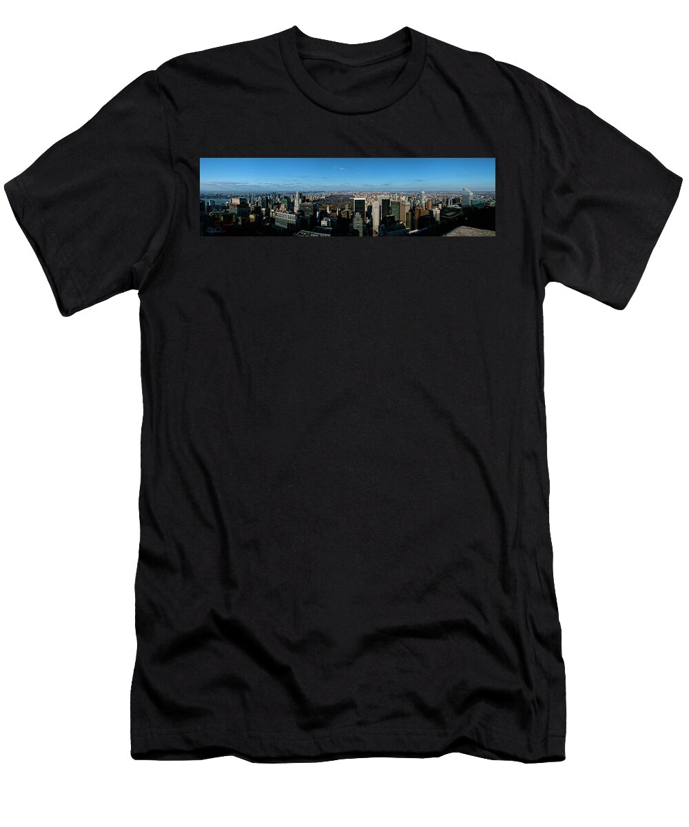 Panoramic T-Shirt featuring the photograph Top 'o the Rock by S Paul Sahm