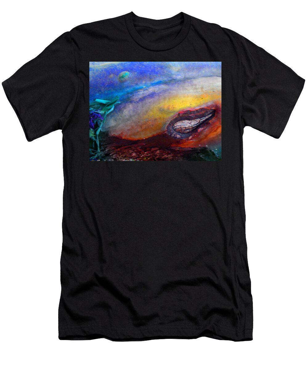 Nature T-Shirt featuring the digital art Travel by Richard Laeton
