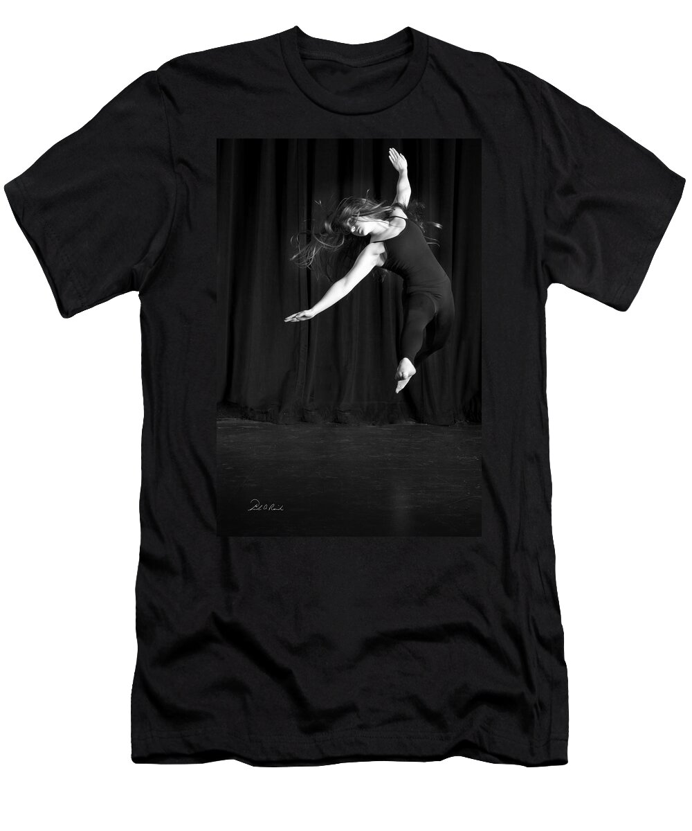 B&w Photography T-Shirt featuring the photograph Trying to Fly by Frederic A Reinecke
