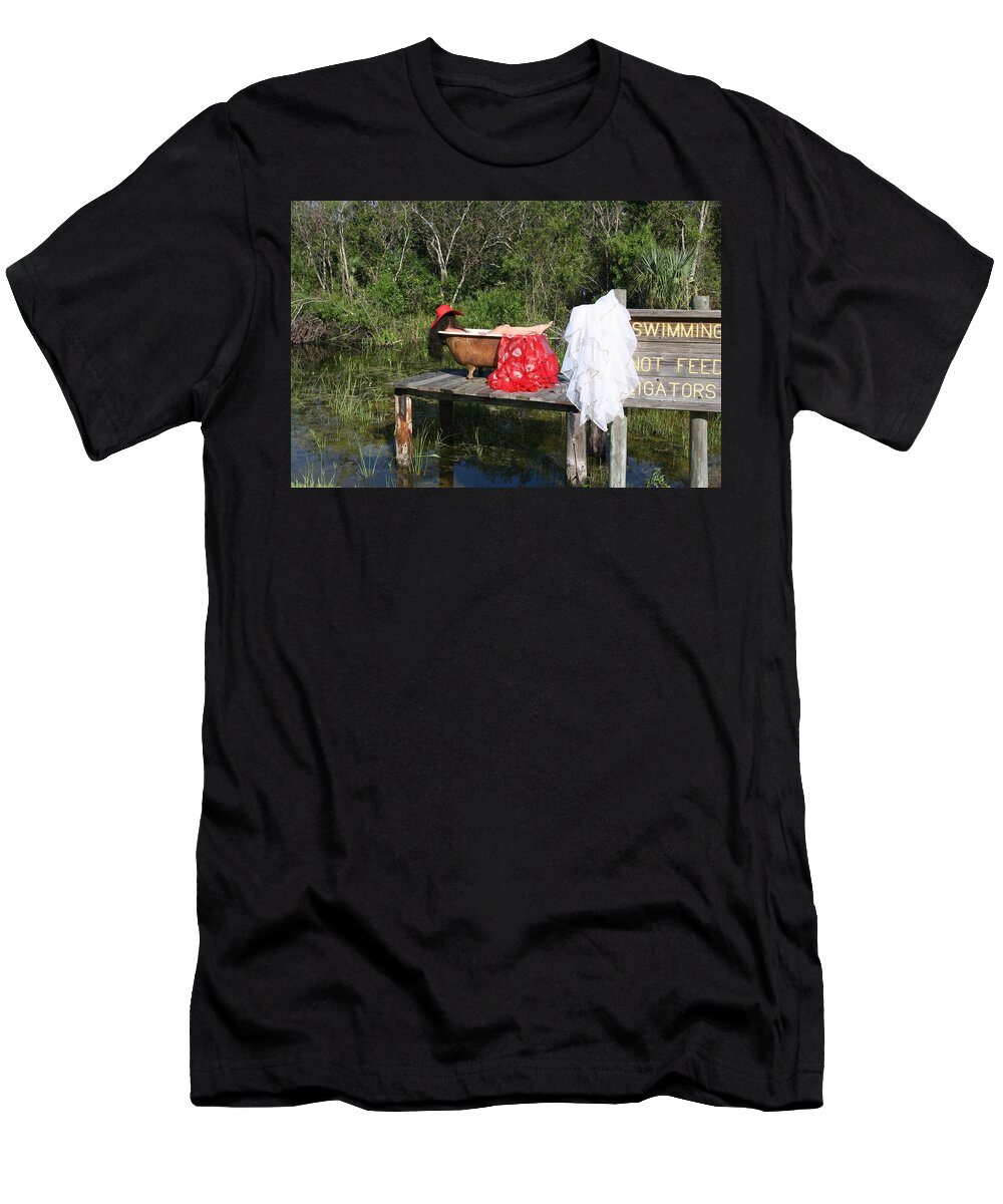 Everglades City Fl.professional Photographer Lucky Cole T-Shirt featuring the photograph Tubs 013 by Lucky Cole