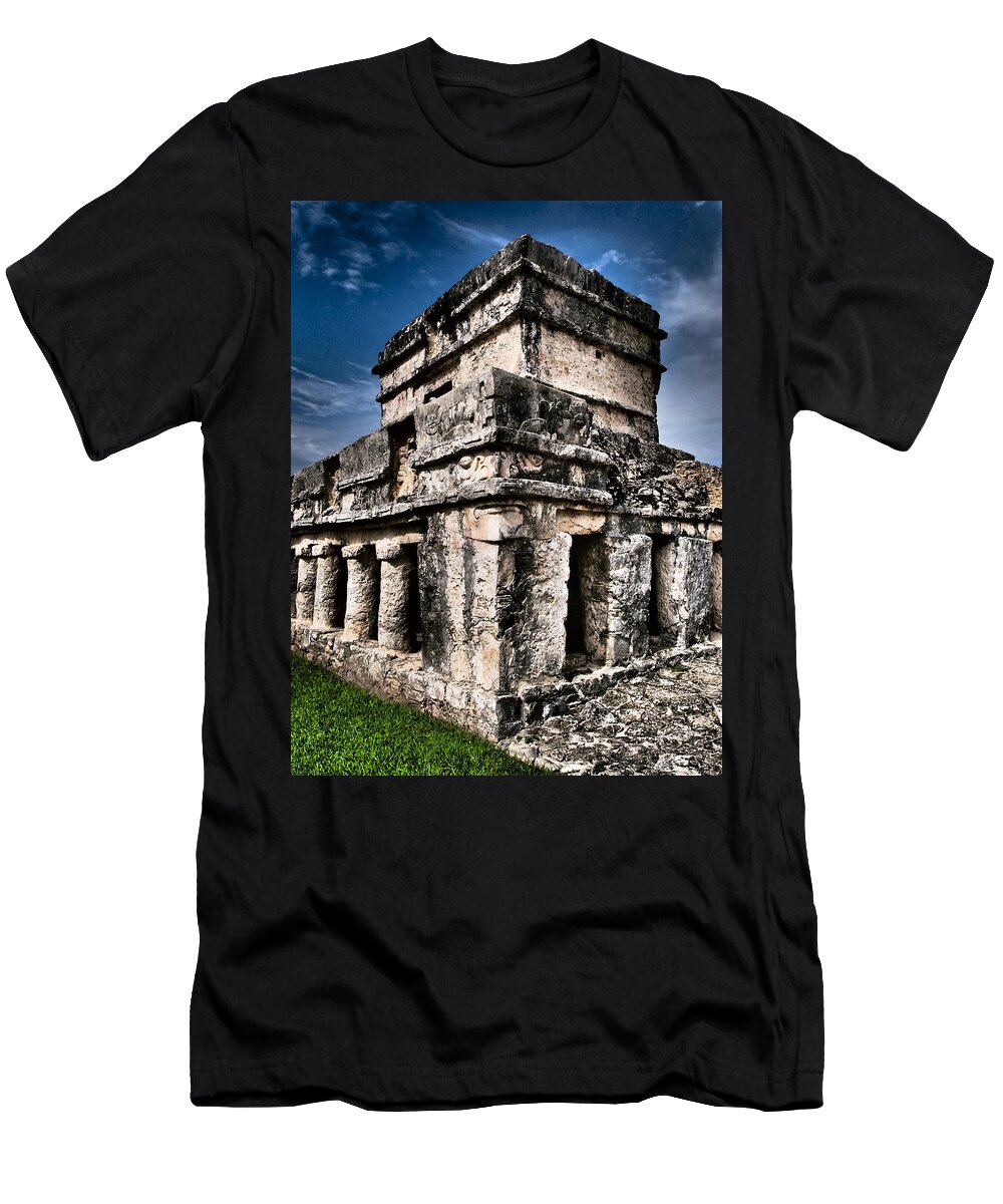 Ruins T-Shirt featuring the photograph Tulum Ruinas 1 by Skip Hunt