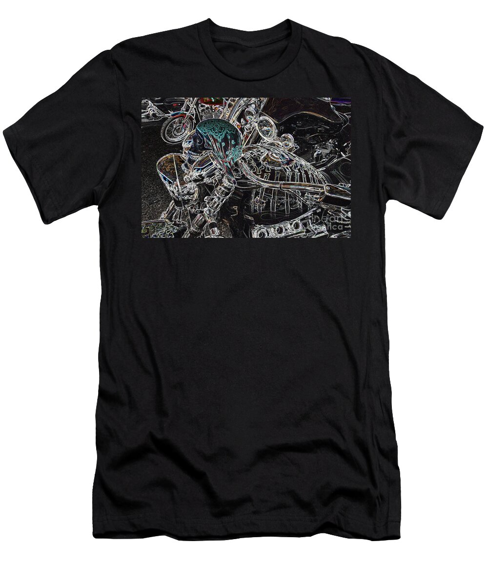Motorcycle T-Shirt featuring the photograph Until Death Do Us Part by Anthony Wilkening
