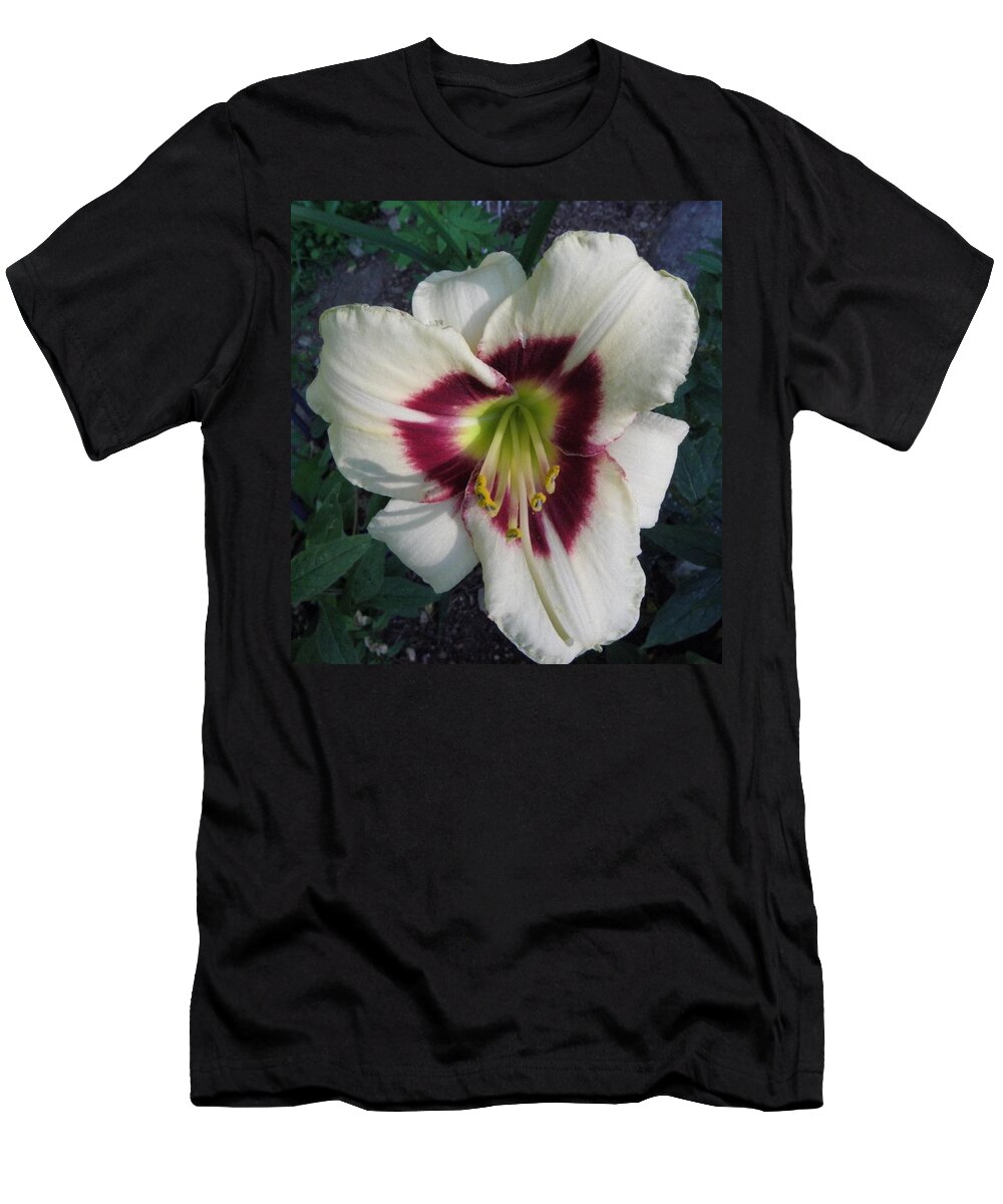 Lily T-Shirt featuring the photograph Velvety Lily By Day by Kim Galluzzo