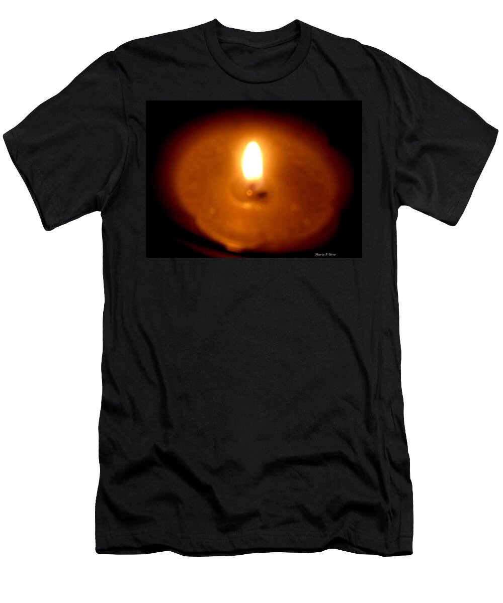 Candle T-Shirt featuring the photograph Vigil by Maria Urso