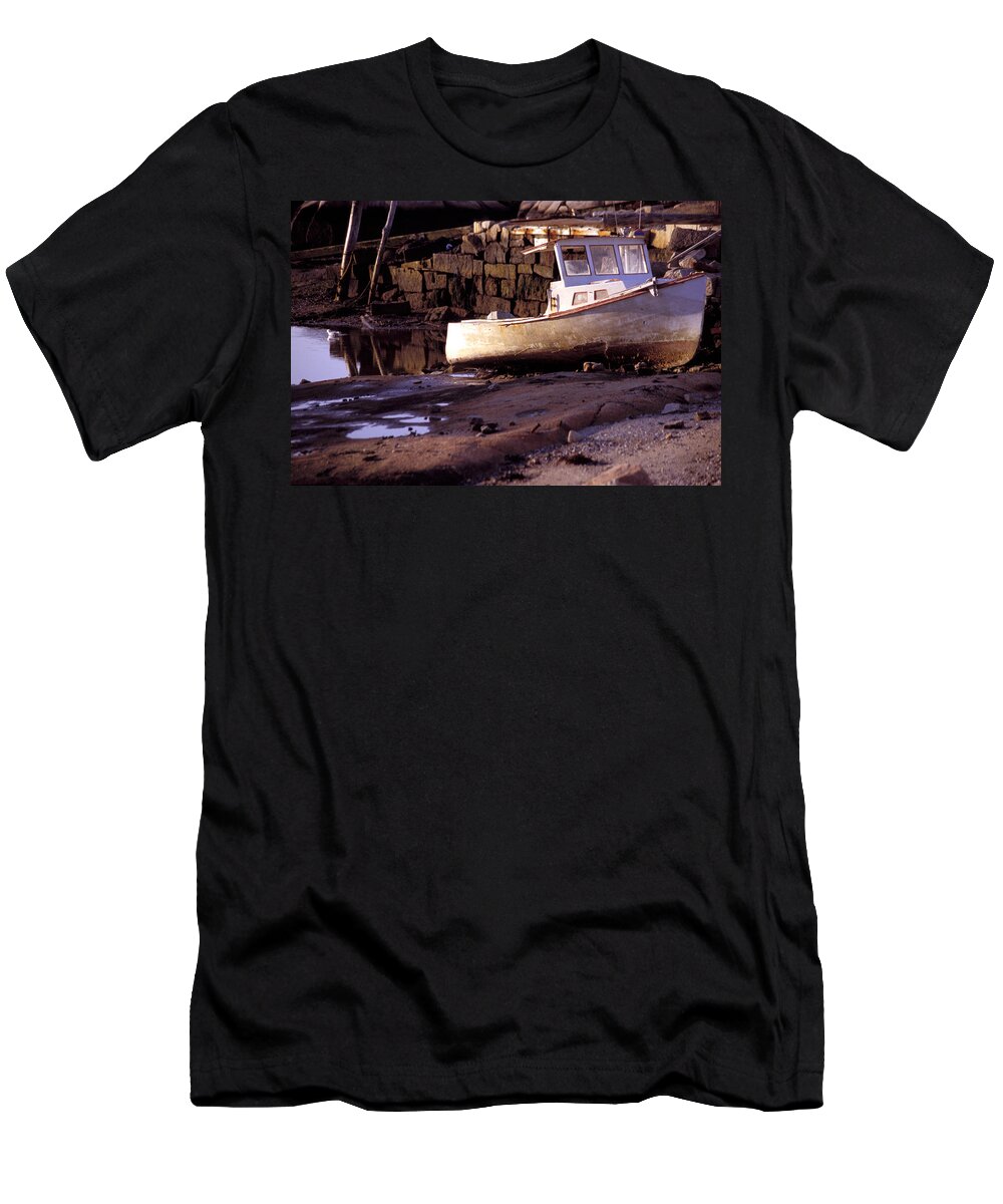 Photography T-Shirt featuring the photograph Waiting for the Tide by Brent L Ander