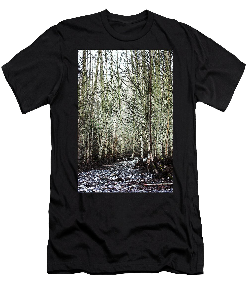 Forest T-Shirt featuring the photograph Walk Along the Dungeness by Marie Jamieson